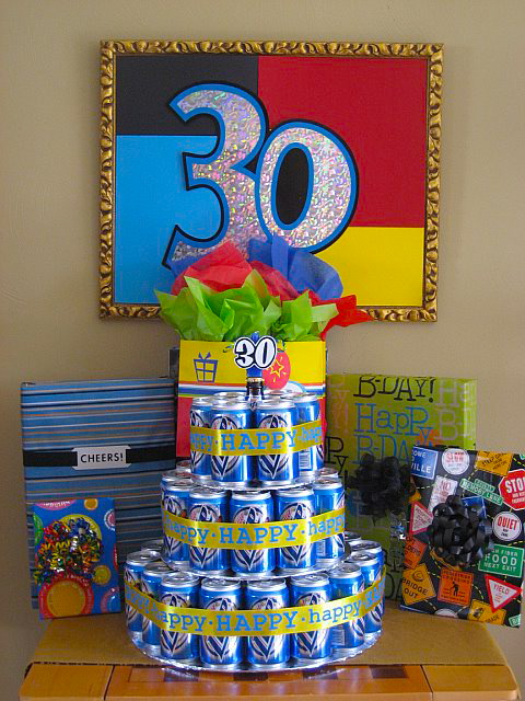 30th Birthday Beer Can Cake
