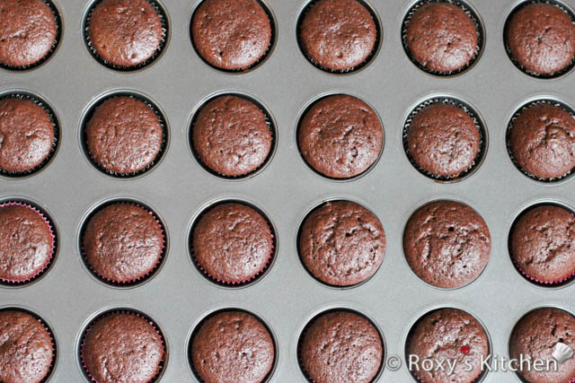 Bake the mini cupcakes for 13-15 minutes.