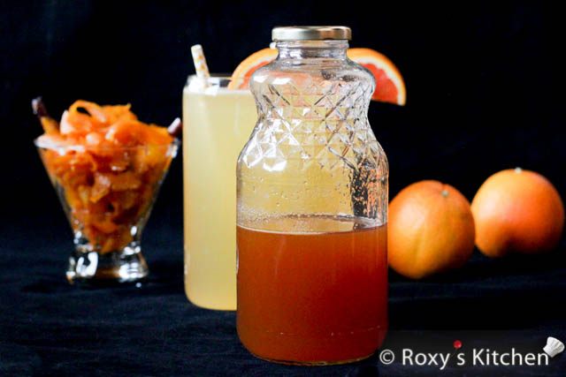 Homemade Orange cordial recipe: Orange simple syrup