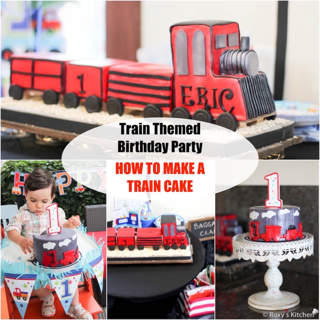 Train Themed Birthday Party Cakes - How to Make Train Cakes