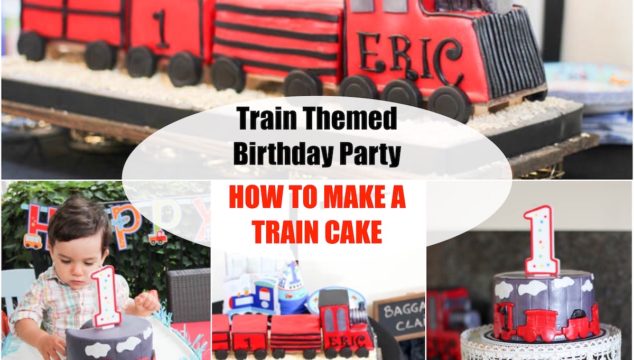 Train Themed Birthday Party - How to Make Train Cakes