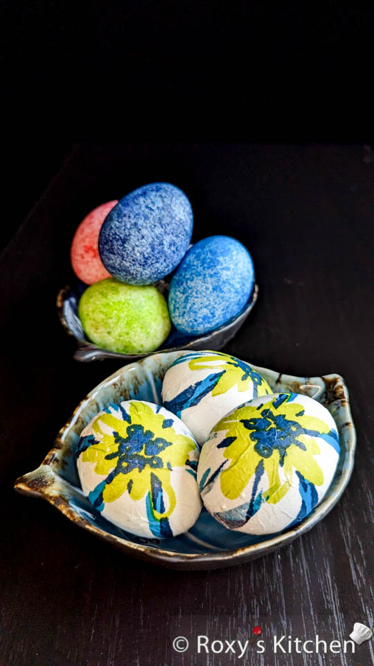 How to Make Beautifully Decorated Easter Eggs with Napkins and Egg White 