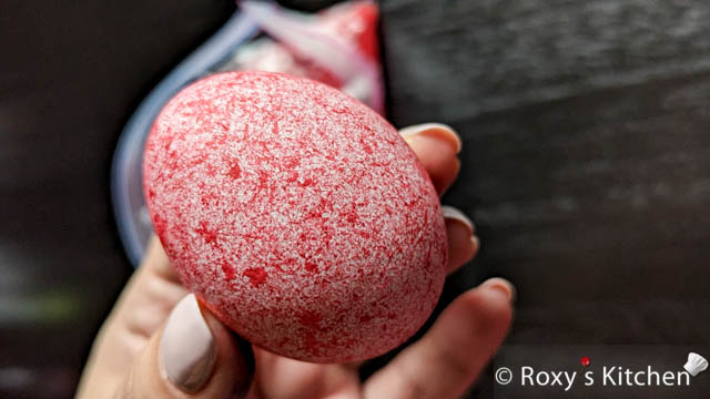 How to Dye Easter Eggs with Rice - Red Egg