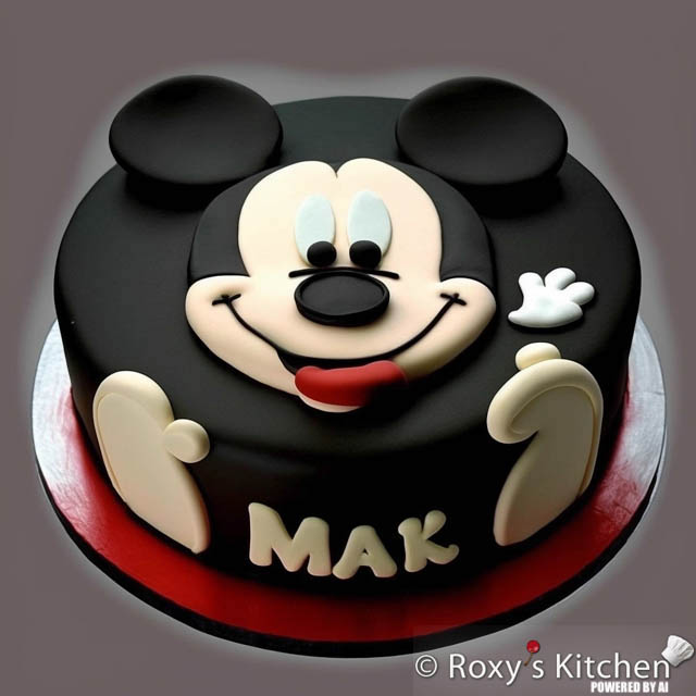 Mickey Mouse Cake - Simple Design 