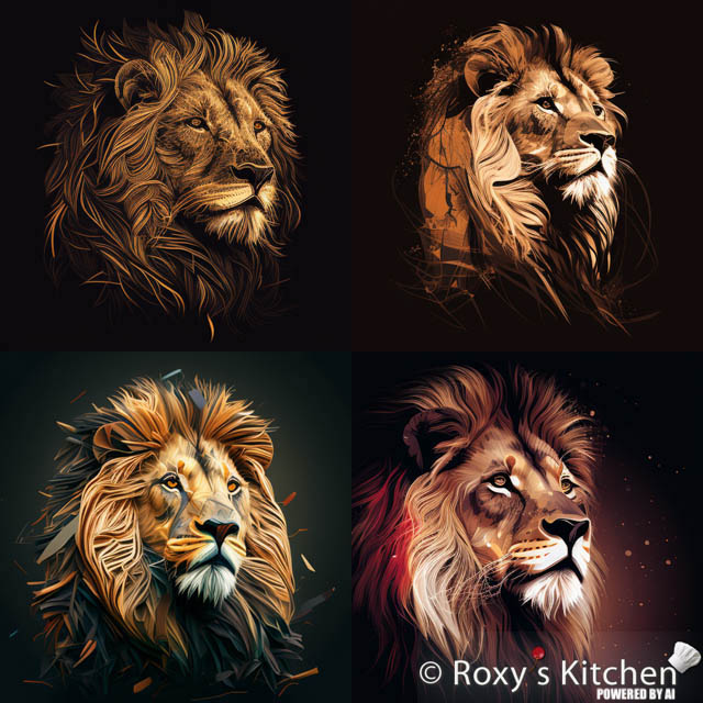 Lion face, super realistic 