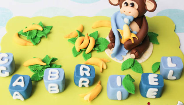 Monkey & Bananas Cake Topper