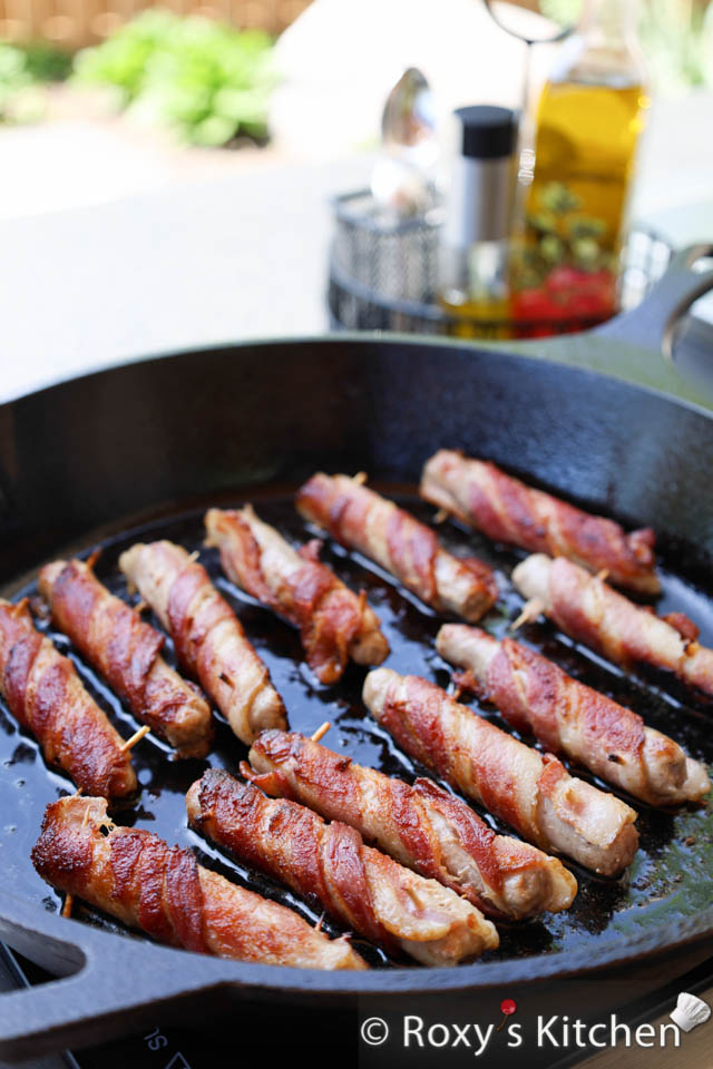 Bacon Wrapped Breakfast Sausages