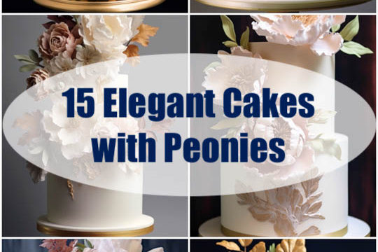 15 Elegant Cakes with Peonies