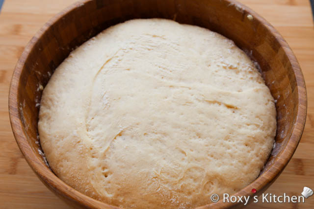 Allow the dough to rise in a warm place for about 1-2 hours until it doubles in size.
