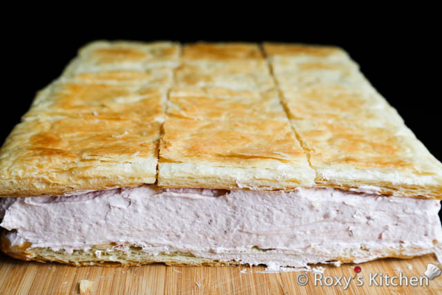 Place the cut puff pastry sheet on top. 