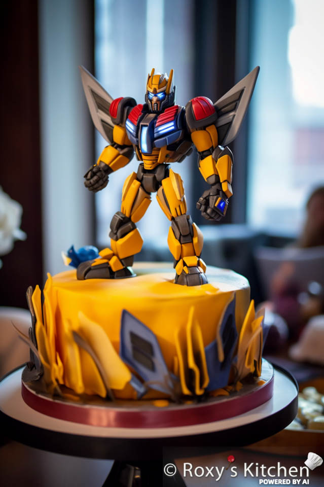 Transformers Themed Birthday Party Ideas - Bumblebee Cake