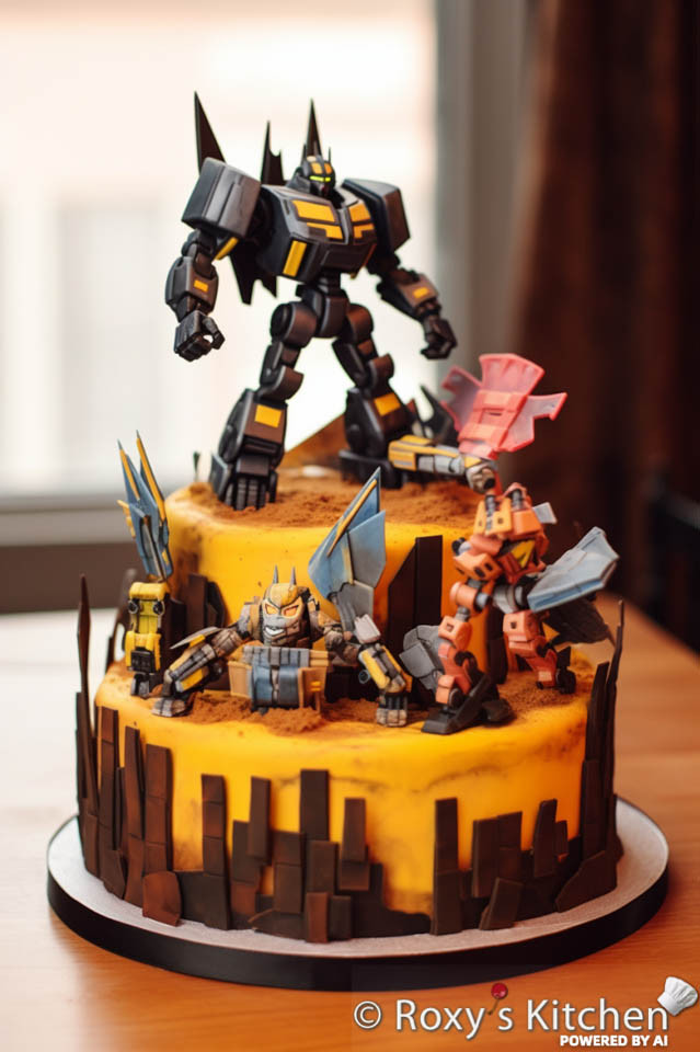 Transformers Themed Birthday Party Ideas - Bumblebee Cake