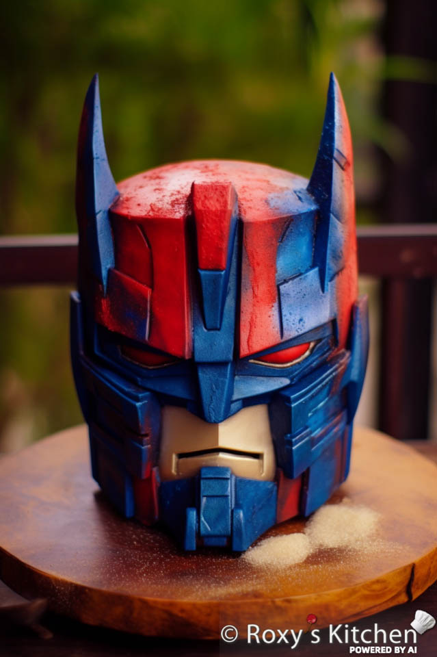 Transformers Themed Birthday Party Ideas - Optimus Prime Cake