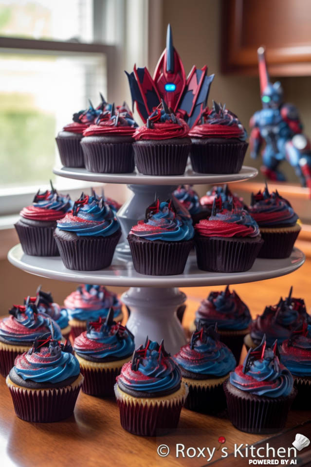 Transformers Themed Birthday Party - Cupcakes