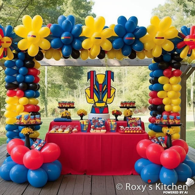 Transformers Themed Birthday Party Balloons