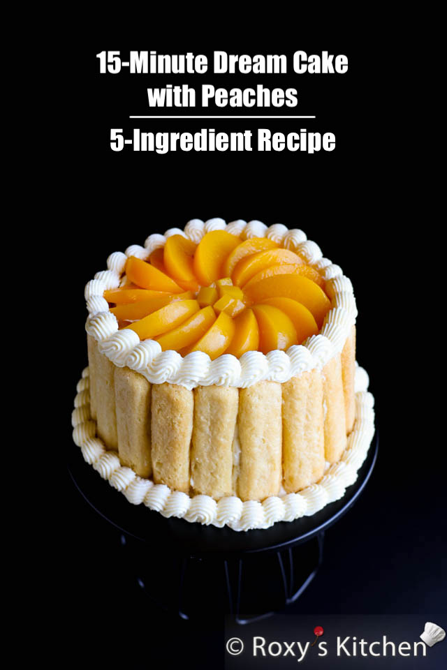 You will love this 15-Minute Dream Cake with Peaches that only requires 5 ingredients to make and it's so creamy, refreshing & delicious! 