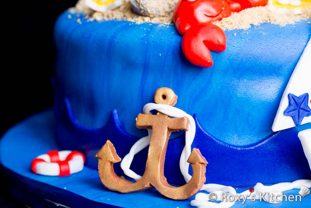Fondant Boat Anchor and Rope 