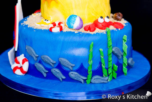 Beach/Nautical Cake Tutorial - Part II: Making the Fondant Decorations - How to Make Fondant Fish 
