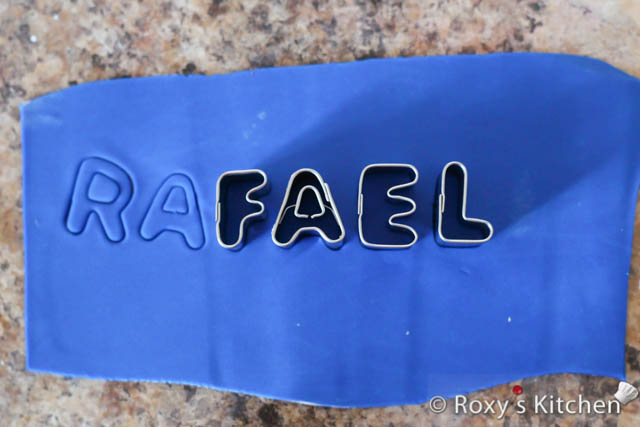 Use a small letter cutter set to make your little one’s name. 