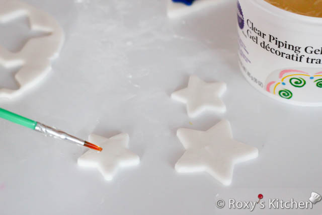 Use your star plunger cutters to cut out a few shapes. 