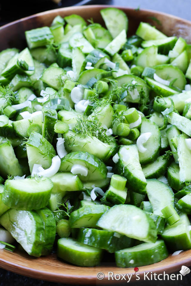 Garlic & Dill Cucumber Salad