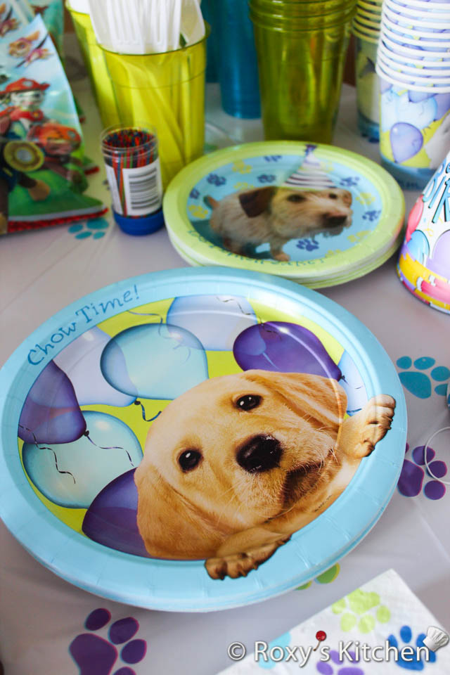Puppy/Dog Themed Birthday Party - Plates