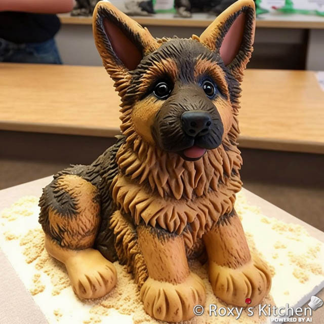 Chocolate German Shepherd Cake At Beverly Kiker Blog