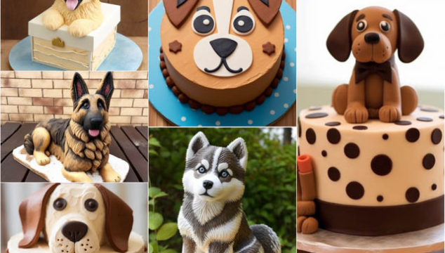 20 Puppy / Dog Themed Birthday Party Cakes