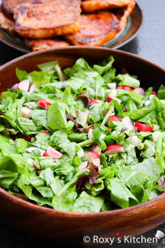 Refreshing Boston-Red Lettuce Salad with Radishes 