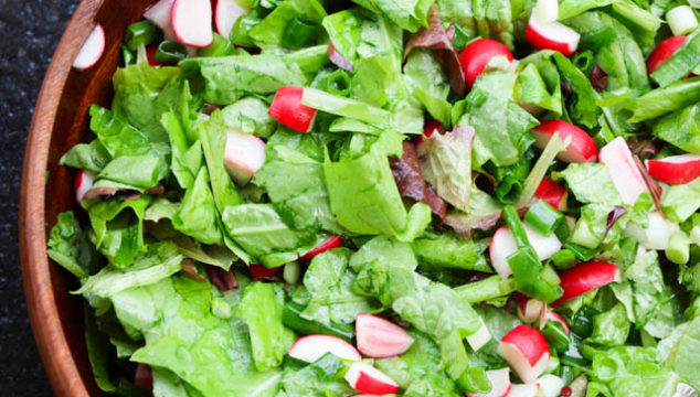Refreshing Boston-Red Lettuce Salad with Radishes