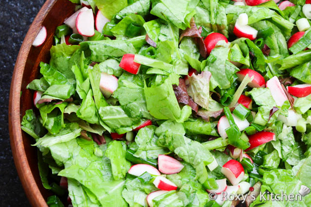 Refreshing Boston-Red Lettuce Salad with Radishes - Roxy's Kitchen