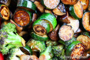 Grilled Veggies - Broccoli, Mushrooms, Zucchini