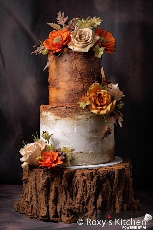 20+ Rustic Wedding Cakes in Earth Tones