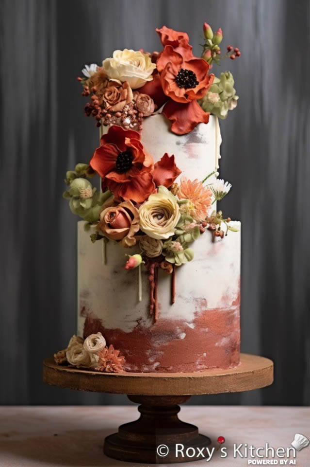 20+ Rustic Wedding Cakes in Earth Tones 