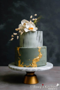 Sage Green and Blush Wedding Cakes - Roxy's Kitchen