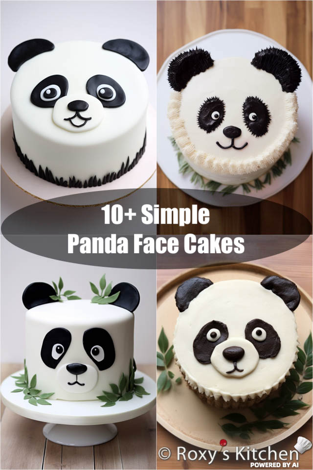 10+ Panda Face Cakes - This post includes a collection of simple one-tier panda face cakes that are not only easy to create but also irresistibly cute.