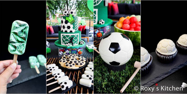 Soccer Themed Birthday Party Desserts