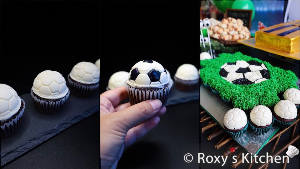 Get ready to kick off your cupcake decorating game with these adorable Soccer Ball Cupcakes that will score big points at any sports-themed party or game-day gathering.