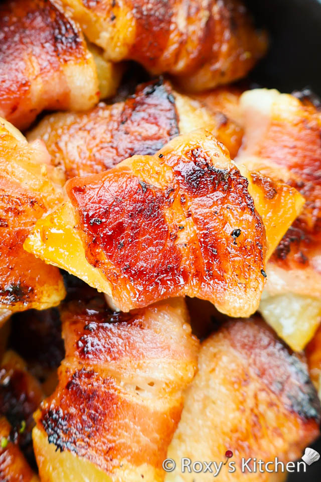 Tropical Bacon Bites recipe / Bacon-Wrapped Pineapple Bite