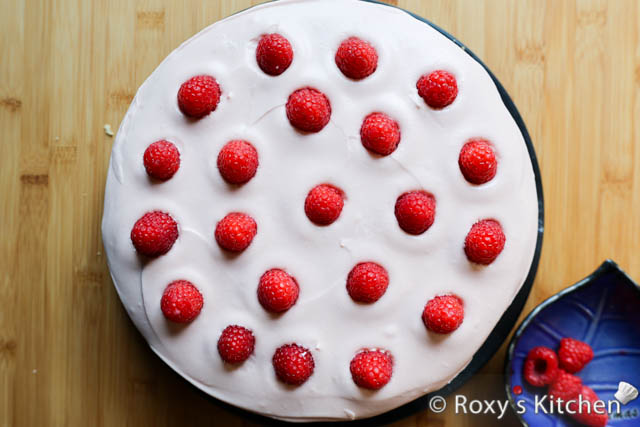 Add a layer of fresh raspberries on top.