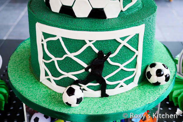 The easiest way to make a soccer ball cake topper out of fondant
