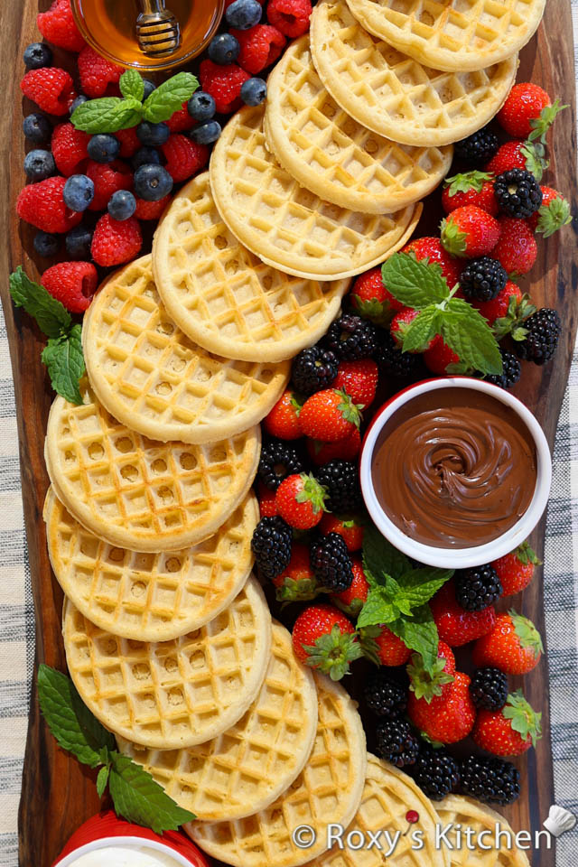 Bites on Boards: # 4 Berrylicious (Breakfast & Brunch) - This Berrylicious food board is all about celebrating the irresistible allure of berries, and here's the exciting part – you can choose either waffles or pancakes as your canvas for this berry-infused masterpiece.