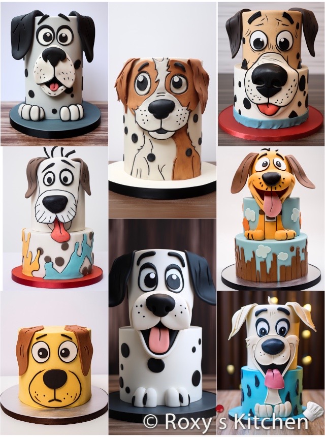 30+ Dog Themed Birthday Party Cakes - Comic Cartoon Style. These dog cakes have simple but ridiculously cute designs that require no special carving skills to make. 