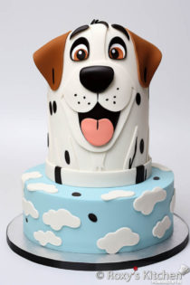 30+ Dog-Themed Birthday Party Cakes - Comic Cartoon Style - Roxy's Kitchen