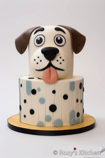 30+ Dog-themed Birthday Party Cakes - Comic Cartoon Style - Roxy's Kitchen