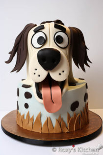 30+ Dog-Themed Birthday Party Cakes - Comic Cartoon Style - Roxy's Kitchen