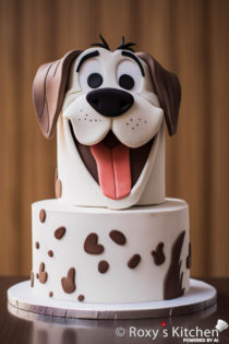 30+ Dog-Themed Birthday Party Cakes - Comic Cartoon Style - Roxy's Kitchen