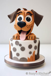 30+ Dog-Themed Birthday Party Cakes - Comic Cartoon Style - Roxy's Kitchen