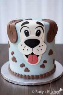 30+ Dog-Themed Birthday Party Cakes - Comic Cartoon Style - Roxy's Kitchen