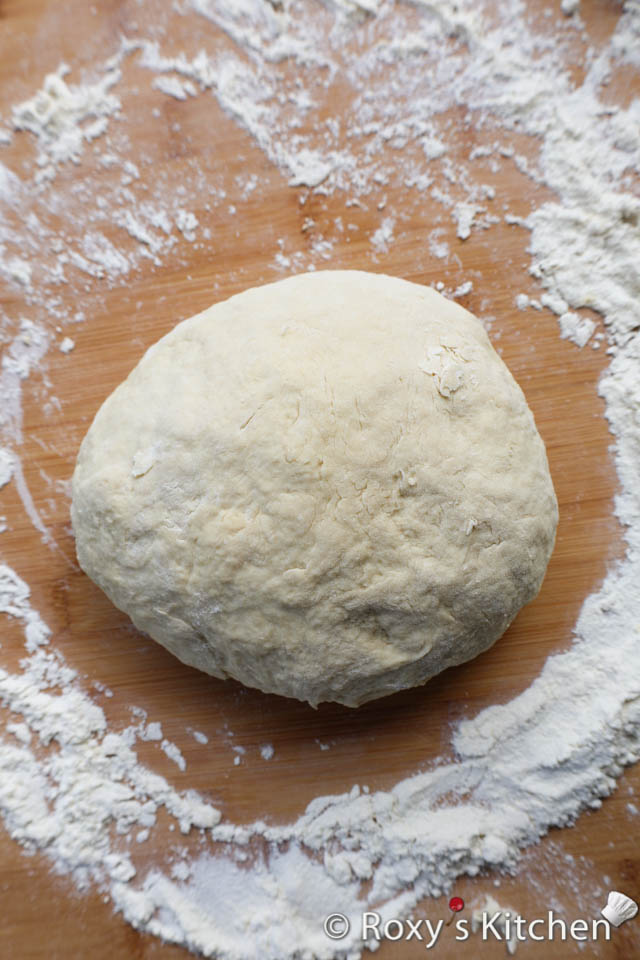 Knead the dough for about 5-7 minutes until it becomes smooth and elastic. Shape the dough into a ball.